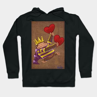 Mardi Gras Valentine Ape King Hoodie